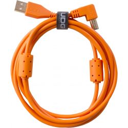 UDG - U95004OR - ULTIMATE AUDIO CABLE USB 2.0 A-B ORANGE ANGLED 1M