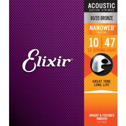 ELIXIR - 11152 ACOUSTIC 80/20 BRONZE NANOWEB