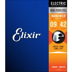 ELIXIR - 12002 ELECTRIC NICKEL PLATED STEEL NANOWEB
