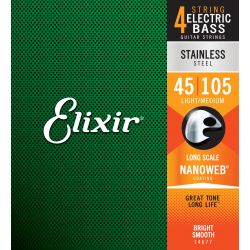 ELIXIR - 14677 ELECTRIC BASS STAINLESS STEEL NANOWEB
