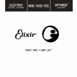 ELIXIR - 16259 ELECTRIC NICKEL PLATED STEEL OPTIWEB SINGLE