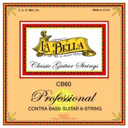 LaBella - Muta di corde per chitarra classica contrabasso 6 corde (85 cm)