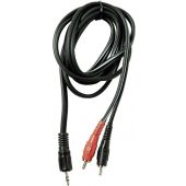 PEAVEY - **5' Y CABLE 2) RCA MALE TO 1) 1/8 MALE"
