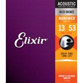 ELIXIR - 11182 ACOUSTIC 80/20 BRONZE NANOWEB