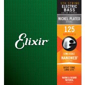 ELIXIR - 15425 ELECTRIC BASS NICKEL PLATED STEEL NANOWEB