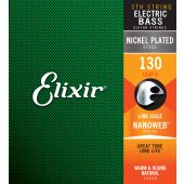 ELIXIR - 15430 ELECTRIC BASS NICKEL PLATED STEEL NANOWEB